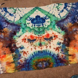 Tie-dye tapestry